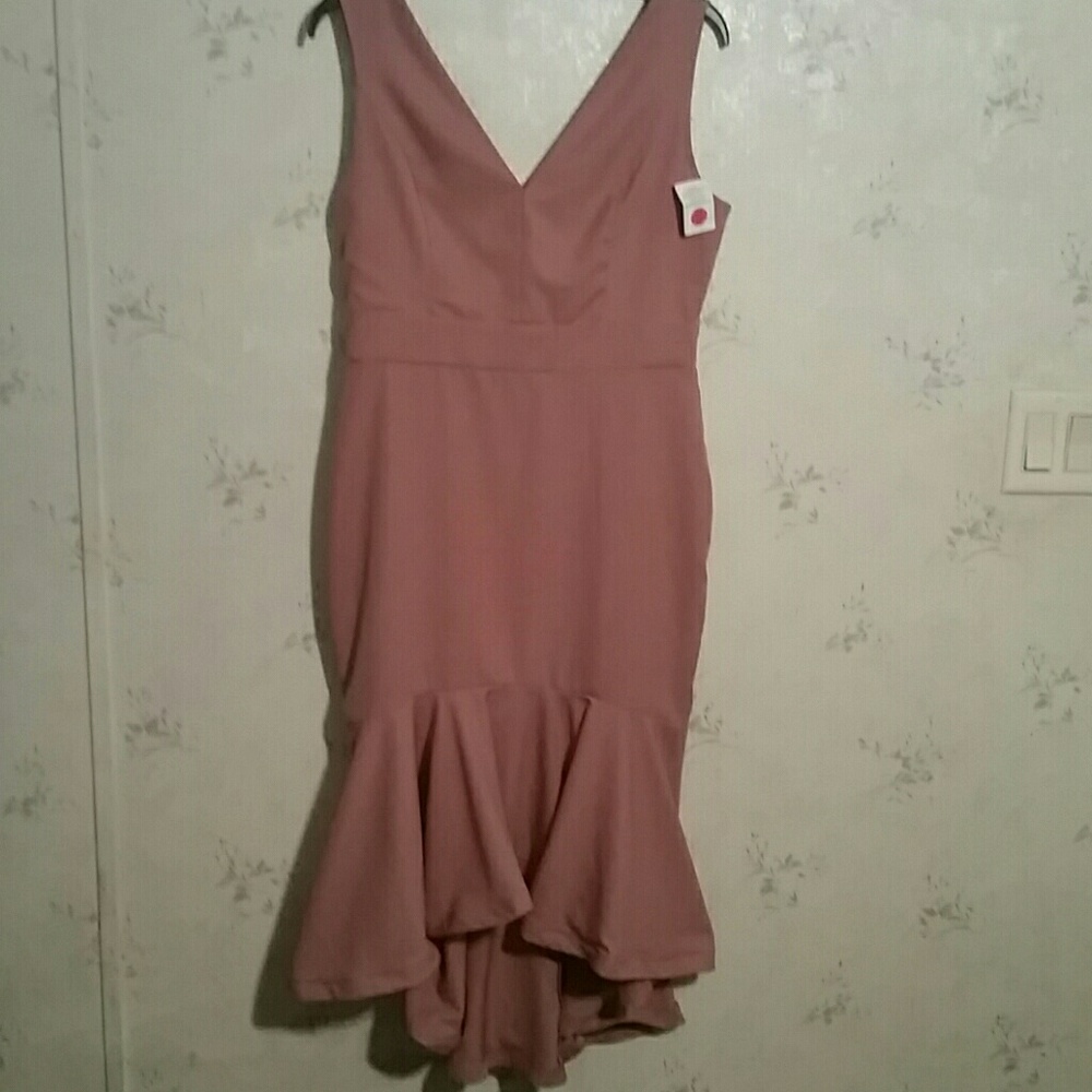 Rose pink dress